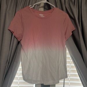 Old Navy Gradient Pink and White Tee